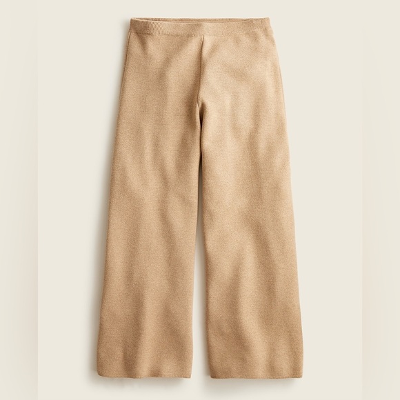 J. Crew Pants - J. Crew Tan Wide-Leg Knit Sweater Travel Pants